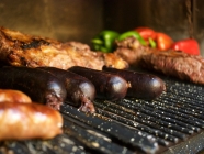 Meat on the grill for Asado Adventure