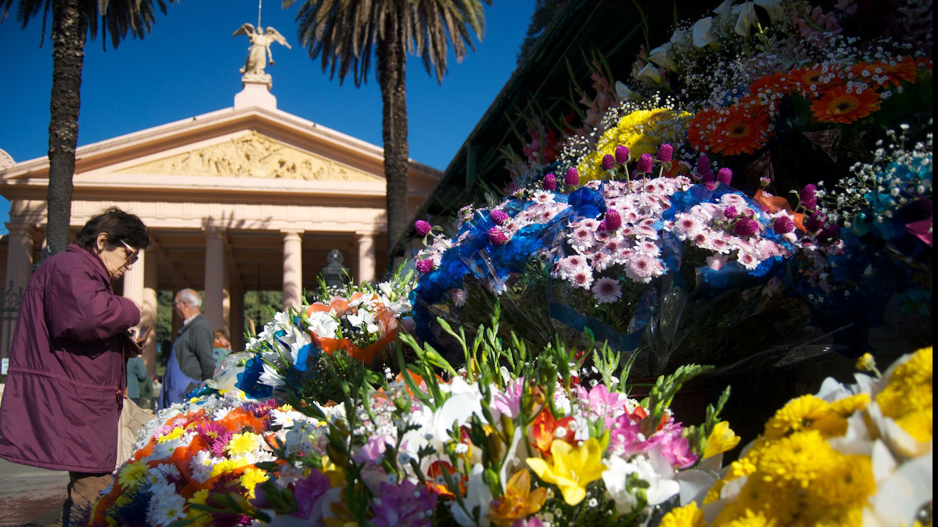 Florists at Chacarita Cemetery