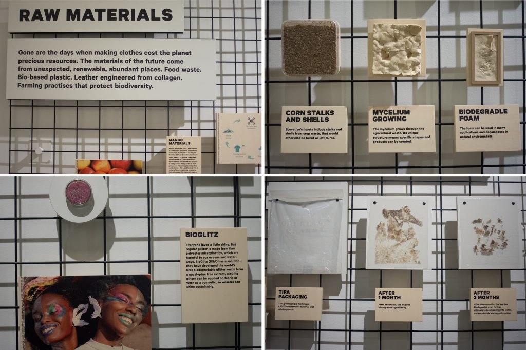 Various new Raw Materials were on display at Fashion for Good Museum in Amsterdam. Rethinking the possibilities of the fashion industry of the future. 